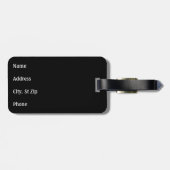 モノグラムビリヤードのプールボールデザイン ラゲッジタグ (裏面横)