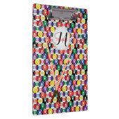 モノグラムビリヤードのボールパターン クリップボード (右)