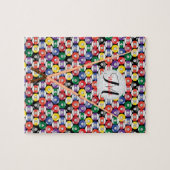 モノグラムビリヤードのボールパターン ジグソーパズル (横)