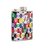モノグラムビリヤードプールボールズ フラスク (右)