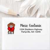 モノグラムビーグル漫画のアドレス ラベル (インサイチュ)