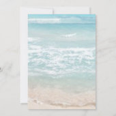 モノグラムビーチウェディング 招待状 (裏面)