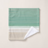 モノグラムビーチ水彩海モダン砂 バスタオルセット (ウォッシュタオル)