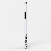 モノグラムピアノ鍵と音符 Case-Mate iPhoneケース (裏面/右)