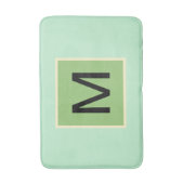 モノグラムピスタチオ緑のアイスクリームカラー バスマット (正面縦)