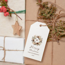 モノグラムピネコン&セージグリーンリースホリデイ