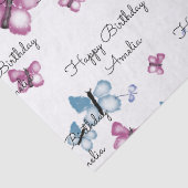 モノグラムピンクとブルーバタフライ 薄葉紙 (詳細)