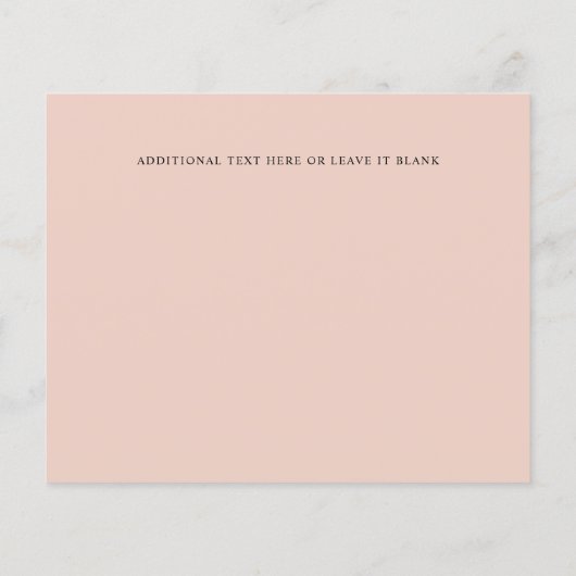 モノグラムピンクのフローラ写真結婚式の日付を保存 (裏面)