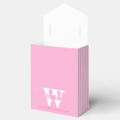 モノグラムピンクの水玉模様ストライプズビーフボックス フェイバーボックス (オープン)