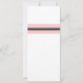 モノグラムピンクアンドブラック結婚式招待状 招待状 (裏面)