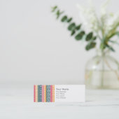 モノグラムピンクオレンジブルージオトアステカリバルパターン スキニー名刺 (スタンド正面)