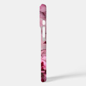 モノグラムピンクカーネーション1月誕生日花 Case-Mate iPhoneケース (裏面 / 左)