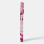 モノグラムピンクカーネーション1月誕生日花 Case-Mate iPhoneケース (裏面 / 右)