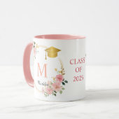 モノグラムピンクガールズ卒業 マグカップ (正面左)