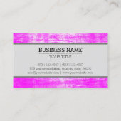 モノグラムピンクグランジの背景 名刺 (裏面)