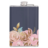 モノグラムピンクグリッターガーリーグラムフローラグリッター フラスク (裏面)