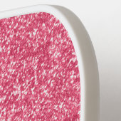 モノグラムピンクグリッターグレースパークルトレンディーグラム ピックルボールラケット (左詳細)