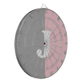 モノグラムピンクグレーホワガーリーイトハウスパーティー ダーツボード (正面左)