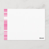 モノグラムピンクストライプ色 ポストカード (裏面)