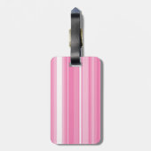 モノグラムピンクストライプ色 ラゲッジタグ (裏面縦)
