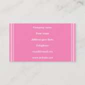 モノグラムピンクストライプ色 名刺 (裏面)