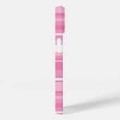 モノグラムピンクストライプ色 Case-Mate iPhoneケース (裏面 / 右)