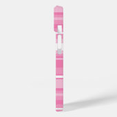 モノグラムピンクストライプ色 Case-Mate iPhoneケース (裏面 / 左)