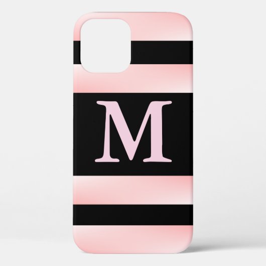 モノグラムピンクストライプ Case-Mate iPhoneケース (裏面)