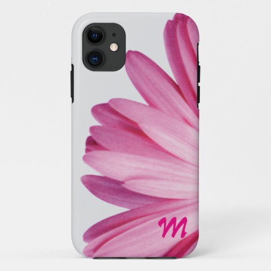 モノグラムピンクデイジー花びらすごい- Cute Case-Mate iPhoneケース (裏面)