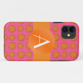 モノグラムピンクバスケットボール Case-Mate iPhoneケース (裏面(横))