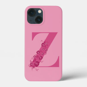 モノグラムピンクフローラレターZ iPhoneケース iPhone 13 Miniケース
