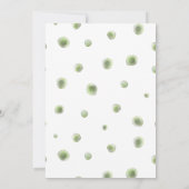 モノグラムピンクフローラ緑バプテスマガールインビタ 招待状 (裏面)