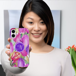 モノグラムピンクフローラ iPhone 16 PLUSケース