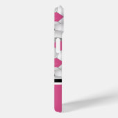 モノグラムピンクブラックサッカーボールパターン Case-Mate iPhoneケース (裏面 / 右)