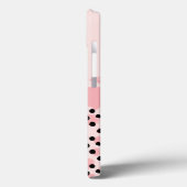 モノグラムピンクブラックヒョウプリントトレンディー Case-Mate iPhoneケース (裏面 / 左)