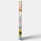 モノグラムピンクブルーグリーンホワイトフローラ緑 Case-Mate iPhoneケース (裏面 / 右)