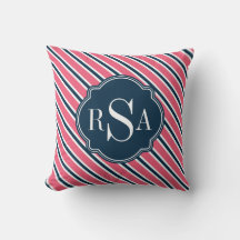 モノグラムピンクブルー白ストライプ色パターン