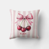 モノグラムピンクボウさくらんぼコケットエステティック クッション (裏面)