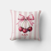 モノグラムピンクボウさくらんぼコケットエステティック クッション (正面)