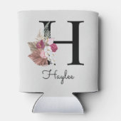 モノグラムピンクボホガーリーフローライニシャルH 缶クーラー (裏面)