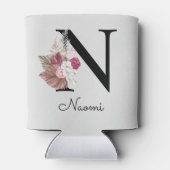 モノグラムピンクボホガーリーフローライニシャルN 缶クーラー (裏面)