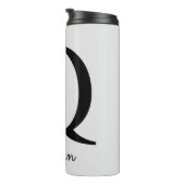 モノグラムピンクボホガーリーフローライニシャルQ タンブラー (回転右)