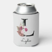 モノグラムピンクボホフローライニシャルL 缶クーラー (缶裏面)