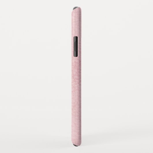 モノグラムピンクローズ金ゴールドフェイクレザー Case-Mate iPhoneケース (裏面/右)