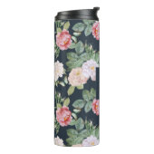 モノグラムピンクローゼズバタフライカスタムズダークグレー タンブラー (回転左)