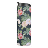 モノグラムピンクローゼズバタフライカスタムズダークグレー タンブラー (回転右)