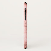 モノグラムピンク大理石背景 Case-Mate iPhoneケース (裏面/左)