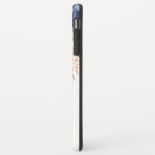 モノグラムピンク水色フローラiPhone XS Maxケース Case-Mate iPhoneケース (裏面/左)