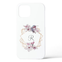 モノグラムピンク白マグノリアス鳥金ゴールド枠