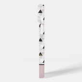 モノグラムピンク金ゴールド白黒大理石幾何学模様 Case-Mate iPhoneケース (裏面 / 左)